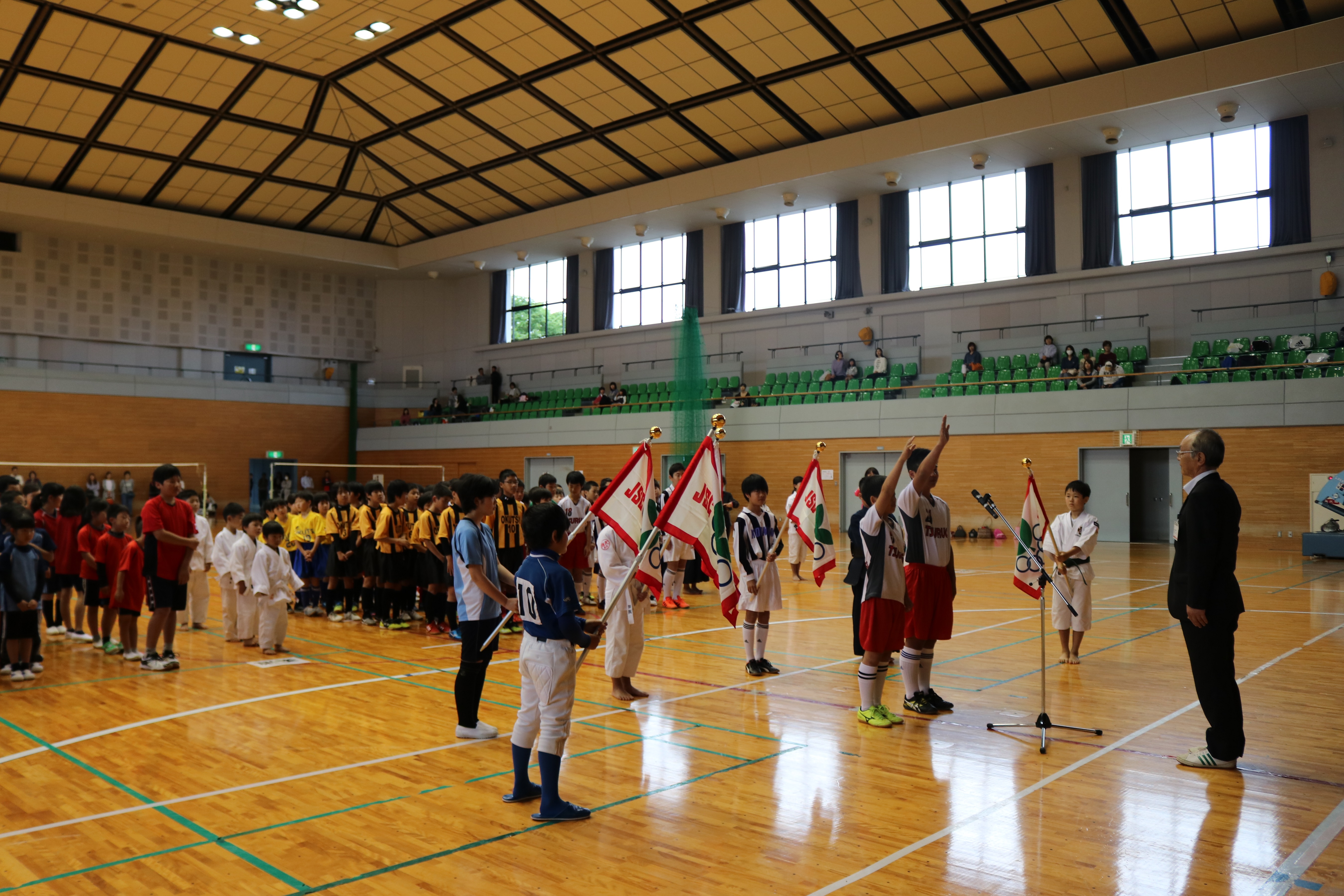 鏡野町スポーツ少年団結団式の画像