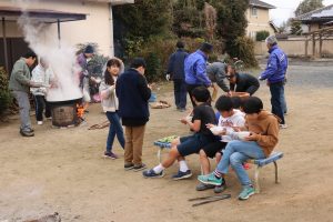 古川成段地区三世代交流餅つき大会の画像3