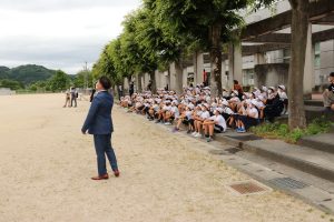 SDGs私募債発行記念式典とドローンについての特別授業の画像1