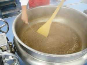 ぱらぱらになったら中心温度を計りますの画像